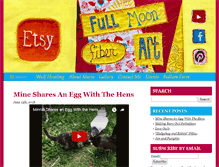 Tablet Screenshot of fullmoonfiberart.com